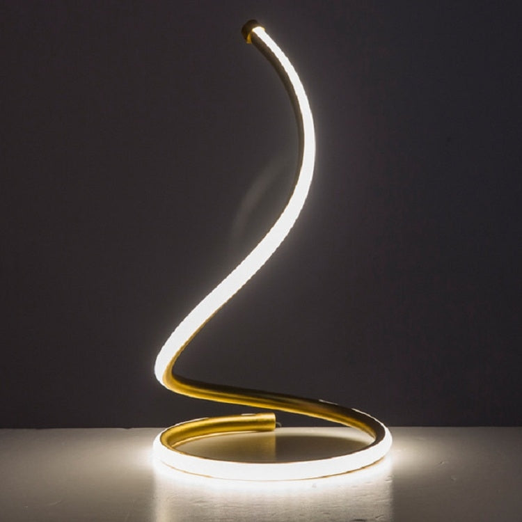 Đèn bàn LED xoắn ốc Trang trí phòng khách phòng ngủ Đèn đầu giường, phích cắm EU, phích cắm Mỹ, phích cắm Anh, phích cắm Úc, không kèm phích cắm