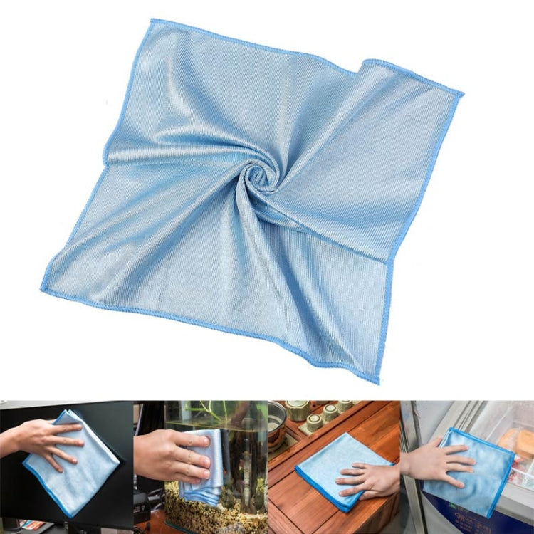 Khăn lau kính sợi microfiber không để lại vết, các kích thước 30x30cm xanh dương, 40x40cm xanh dương, 40x60cm xanh dương, 30x30cm hồng, 40x40cm hồng, 40x60cm hồng, 30x30cm xám, 40x40cm xám, 40x60cm xám