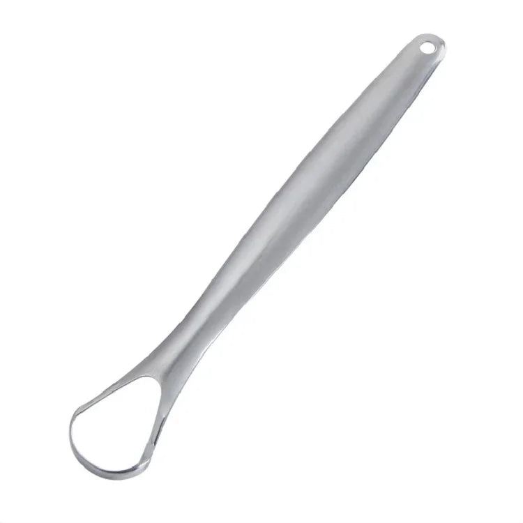 Dụng cụ cạo lưỡi bằng thép không gỉ, kích thước 14.6 × 2.4 cm