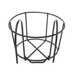 Balcony Fence Round Metal Flower Stand Wrought Iron Wall-mounted Flower Pot Stand, S, M, L, XL