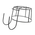 Balcony Fence Round Metal Flower Stand Wrought Iron Wall-mounted Flower Pot Stand, S, M, L, XL