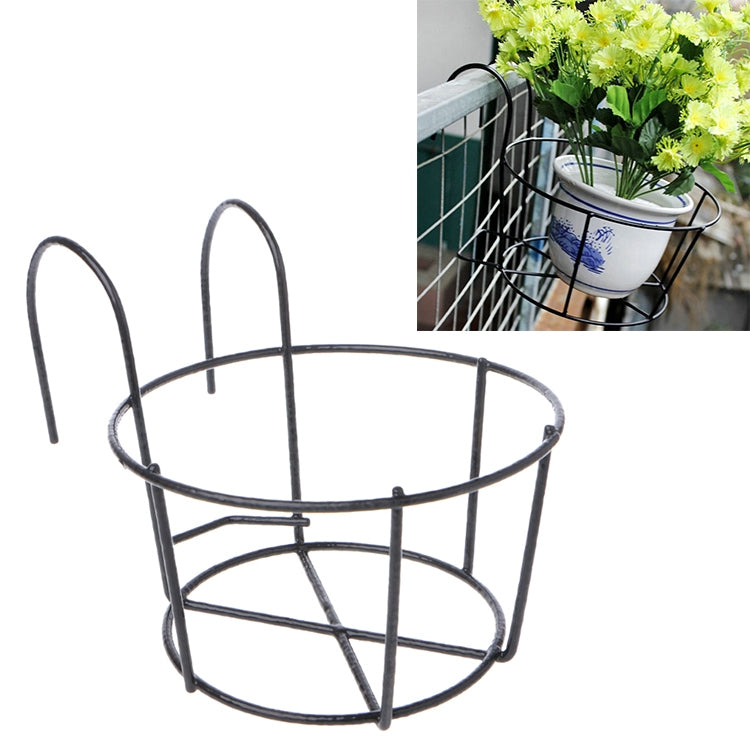 Giá Để Hoa Kim Loại Tròn Hàng Rào Ban Công Giá Để Chậu Hoa Gắn Tường Sắt Rèn, S, M, L, XL