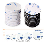 Decal Mút EVA Hình Tròn Hai Mặt Dán Keo Mút Độ Dính Mạnh, 200 Cái 20x1.5mm