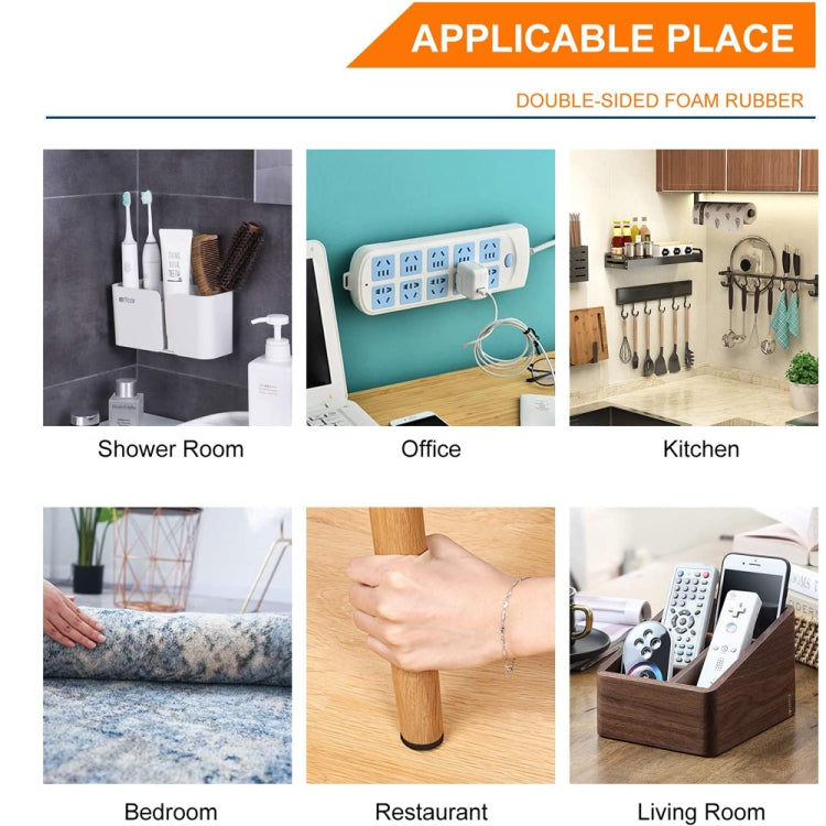 Decal Mút EVA Hình Tròn Hai Mặt Dán Keo Mút Độ Dính Mạnh, 200 Cái 20x1.5mm
