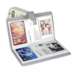 Album ảnh 3 inch chứa 96 ảnh, vỏ da PU dung tích lớn với các trang nhiều ngăn