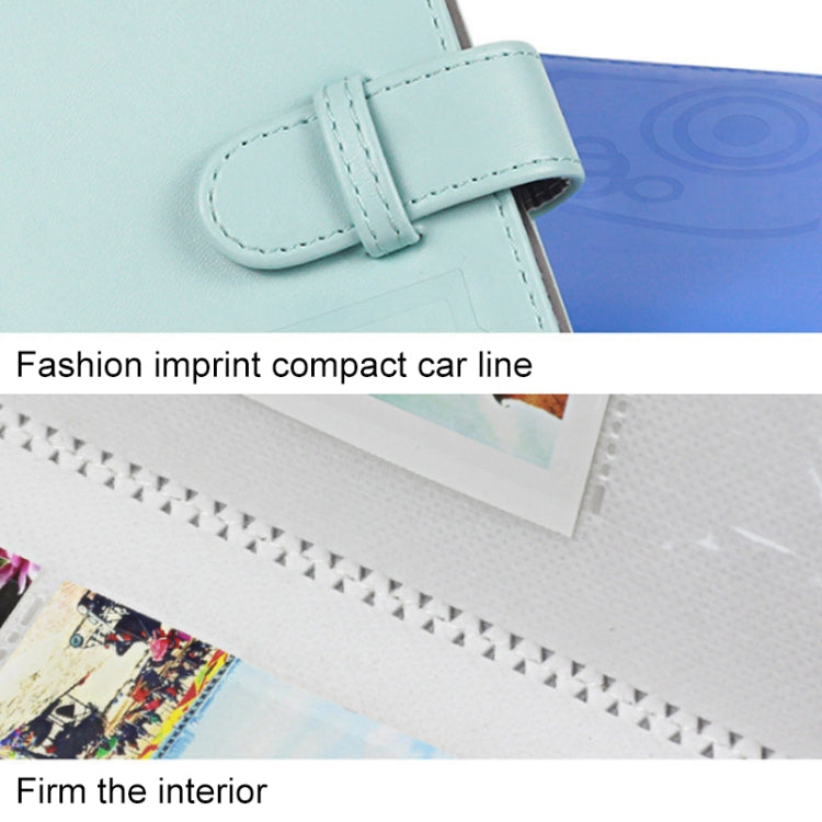 Album ảnh 3 inch chứa 96 ảnh, vỏ da PU dung tích lớn với các trang nhiều ngăn