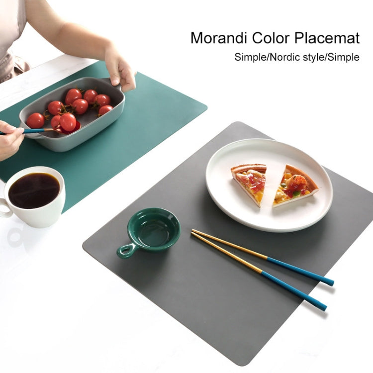 Tấm lót bàn ăn bằng silicone thực phẩm phong cách Bắc Âu, tấm cách nhiệt thân thiện môi trường, màu xanh lá, cam, be, xanh da trời, xám đậm