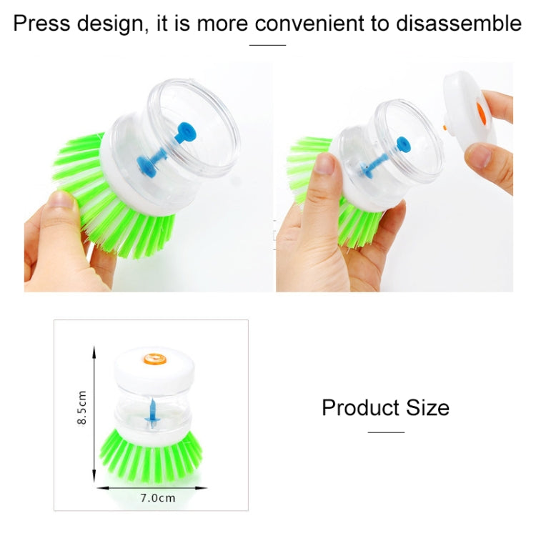 Bộ 2 Cái Bàn Chải Rửa Dụng Cụ Nhà Bếp Kèm Bình Đựng Nước Rửa Chén, Giao Màu Ngẫu Nhiên, Bàn Chải Rửa Dụng Cụ