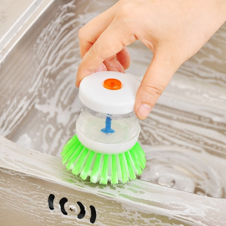 Bộ 2 Cái Bàn Chải Rửa Dụng Cụ Nhà Bếp Kèm Bình Đựng Nước Rửa Chén, Giao Màu Ngẫu Nhiên, Bàn Chải Rửa Dụng Cụ