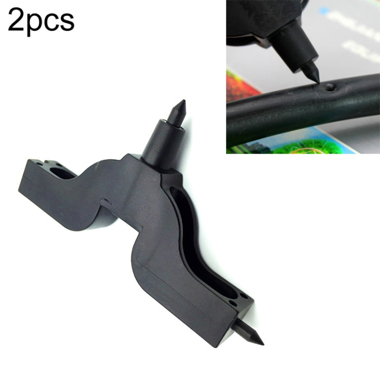 2 cái ống PE nhỏ giọt đục lỗ hình núi cho tưới vườn, hình núi