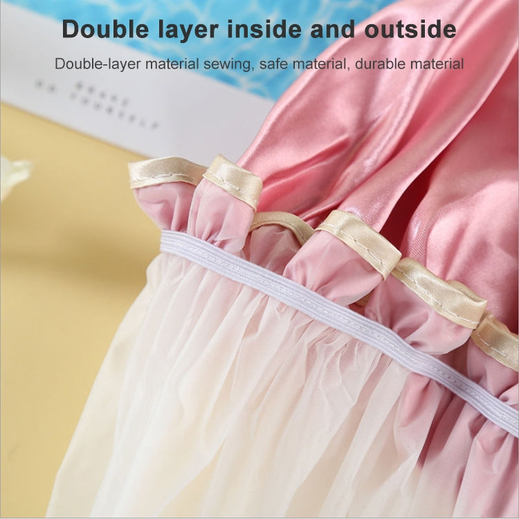 Mũ tắm chống thấm dày, hai lớp, mũ tắm cho nữ, kích thước 28cm