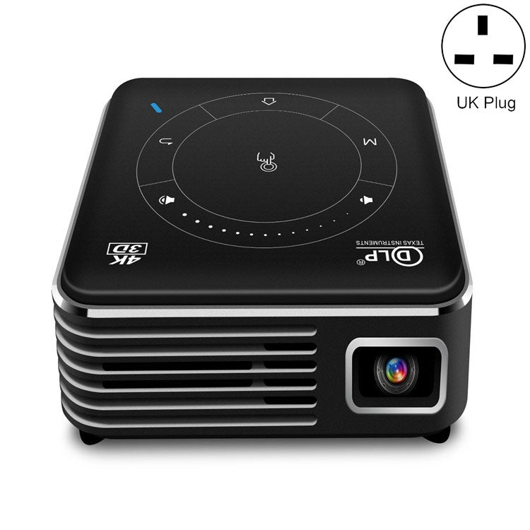 Máy chiếu mini 3D DLP P11 4K HD 4G + 32G Thông minh Micro Tiện lợi, Phích cắm UK, Phích cắm AU