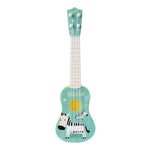 Đồ Chơi Âm Nhạc Mô Phỏng Nhạc Cụ Mini Bốn Dây Có Thể Chơi Ukulele Giáo Dục Mầm Non, Thỏ Hồng, Ngựa Vằn Xanh Nhạt, Hươu Cao Cổ Hồng, Khủng Long Vàng