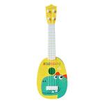Đồ Chơi Âm Nhạc Mô Phỏng Nhạc Cụ Mini Bốn Dây Có Thể Chơi Ukulele Giáo Dục Mầm Non, Thỏ Hồng, Ngựa Vằn Xanh Nhạt, Hươu Cao Cổ Hồng, Khủng Long Vàng