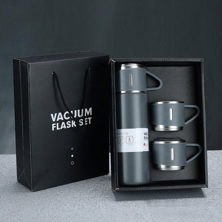 Cốc giữ nhiệt inox 304 500ml di động cho doanh nhân, bộ hộp quà tặng