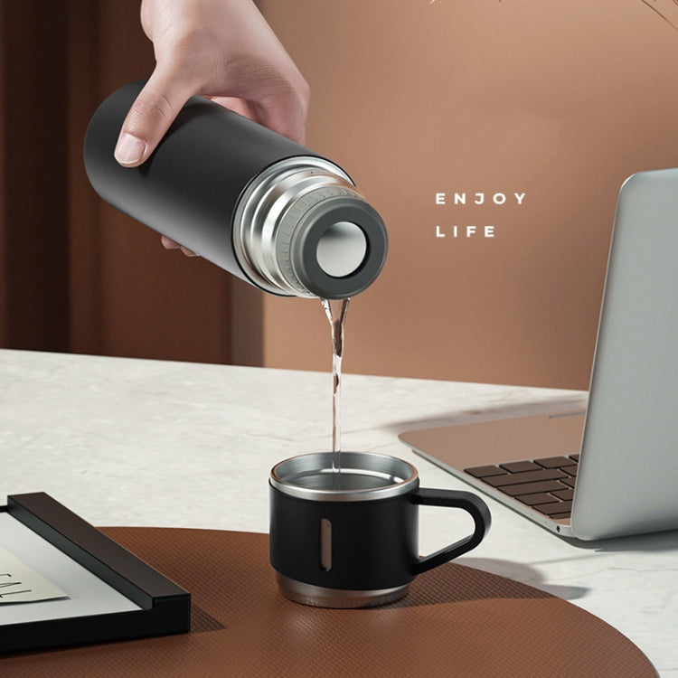 Cốc giữ nhiệt inox 304 500ml di động cho doanh nhân, bộ hộp quà tặng