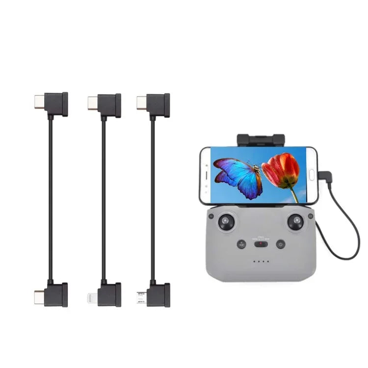 Cáp Dữ Liệu USB-C Chính Hãng Cho Bộ Điều Khiển Từ Xa DJI RC-N1 Kết Nối Điện Thoại, USB Type-C, Micro USB Chuẩn, 8 Chân
