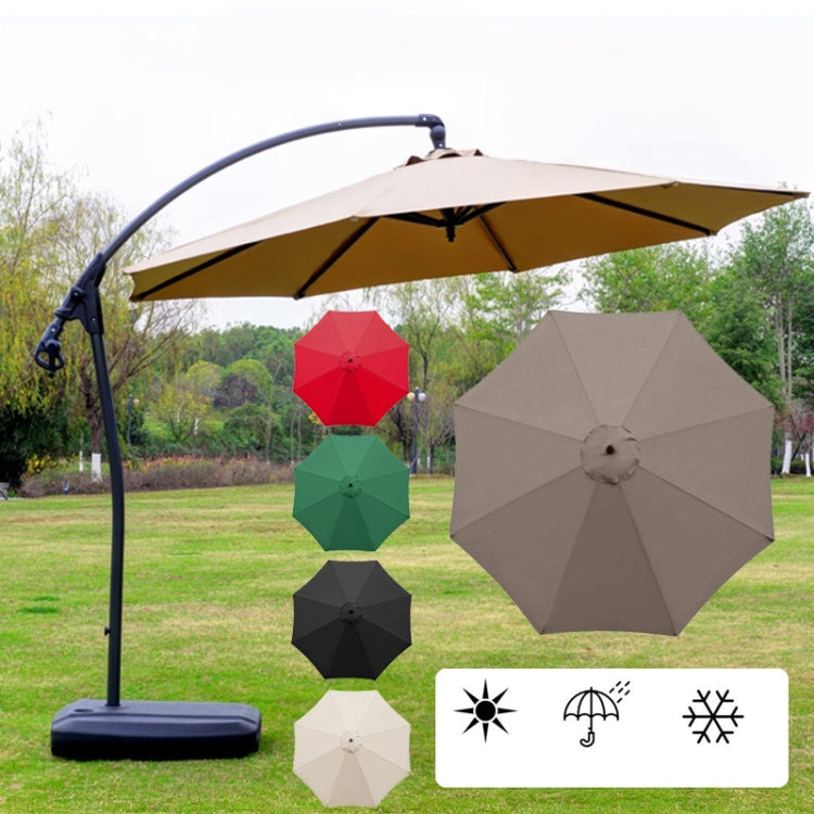 Vải thay thế dù che polyester Bọc ô dù vườn tròn, Đường kính 2.7m 8 nan, Đường kính 3m 8 nan