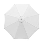 Vải thay thế dù che polyester Bọc ô dù vườn tròn, Đường kính 2.7m 8 nan, Đường kính 3m 8 nan