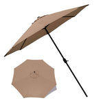 Vải thay thế dù che polyester Bọc ô dù vườn tròn, Đường kính 2.7m 8 nan, Đường kính 3m 8 nan