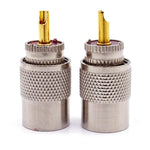 10 cái Đầu nối UHF Male PL259 cho cáp RG8 / RG58, UHF Male