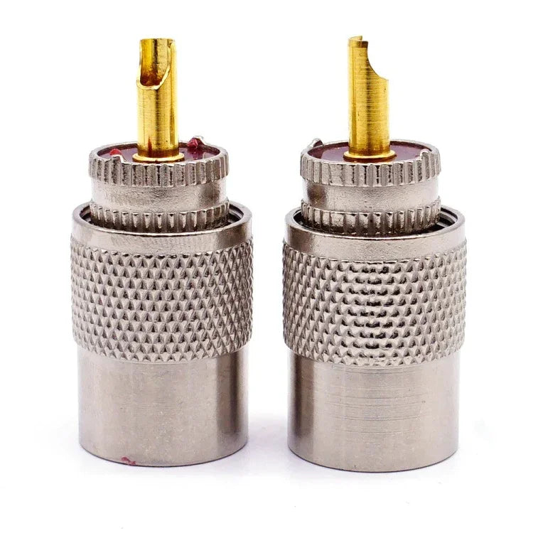 10 cái Đầu nối UHF Male PL259 cho cáp RG8 / RG58, UHF Male