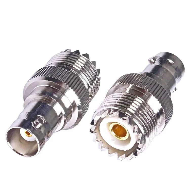 Đầu nối BNC Female Jack sang UHF PL-259 Female thẳng RF Coax Adapter, BNC Female sang UHF Female