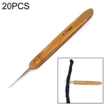 20 cái Dụng cụ đan tóc bím bẩn móc đơn móc đôi, 0.5 móc đơn, 0.75 móc đơn, 0.5 móc đôi, 0.75 móc đôi