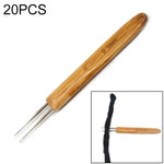 20 cái Dụng cụ đan tóc bím bẩn móc đơn móc đôi, 0.5 móc đơn, 0.75 móc đơn, 0.5 móc đôi, 0.75 móc đôi