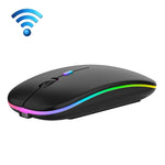 Chuột không dây Bluetooth 3 phím RGB phát sáng im lặng chế độ kép