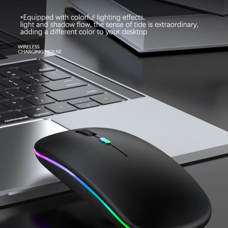Chuột không dây Bluetooth 3 phím RGB phát sáng im lặng chế độ kép