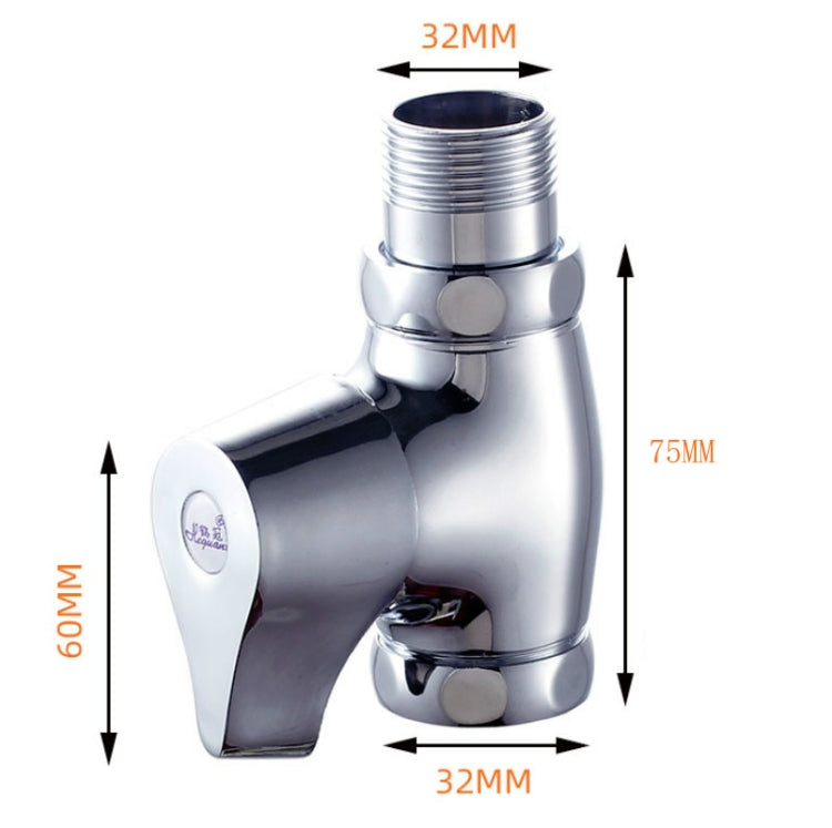 Van xả nhanh bằng đồng cho bồn cầu xổm, thân trung bình 1 inch, thân lớn 1 inch, thân trung bình 20mm, thân lớn 20mm