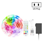 Dây đèn LED điều khiển âm thanh thông minh Bluetooth, chống nước 5050 RGB nhiều màu sắc, dải đèn LED với điều khiển từ xa 24 phím, 5M 150 đèn LED, 5M 300 đèn LED, 10M 300 đèn LED, 10M 600 đèn LED, 15M 450 đèn LED, 20M 360 đèn LED, 30M 540 đèn LED