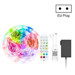 Dây đèn LED điều khiển âm thanh thông minh Bluetooth, chống nước 5050 RGB nhiều màu sắc, dải đèn LED với điều khiển từ xa 24 phím, 5M 150 đèn LED, 5M 300 đèn LED, 10M 300 đèn LED, 10M 600 đèn LED, 15M 450 đèn LED, 20M 360 đèn LED, 30M 540 đèn LED