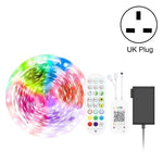 Dây đèn LED điều khiển âm thanh thông minh Bluetooth, chống nước 5050 RGB nhiều màu sắc, dải đèn LED với điều khiển từ xa 24 phím, 5M 150 đèn LED, 5M 300 đèn LED, 10M 300 đèn LED, 10M 600 đèn LED, 15M 450 đèn LED, 20M 360 đèn LED, 30M 540 đèn LED