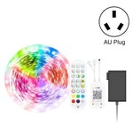 Dây đèn LED điều khiển âm thanh thông minh Bluetooth, chống nước 5050 RGB nhiều màu sắc, dải đèn LED với điều khiển từ xa 24 phím, 5M 150 đèn LED, 5M 300 đèn LED, 10M 300 đèn LED, 10M 600 đèn LED, 15M 450 đèn LED, 20M 360 đèn LED, 30M 540 đèn LED