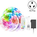 Dây đèn LED điều khiển âm thanh thông minh Bluetooth, chống nước 5050 RGB nhiều màu sắc, dải đèn LED với điều khiển từ xa 24 phím, 5M 150 đèn LED, 5M 300 đèn LED, 10M 300 đèn LED, 10M 600 đèn LED, 15M 450 đèn LED, 20M 360 đèn LED, 30M 540 đèn LED
