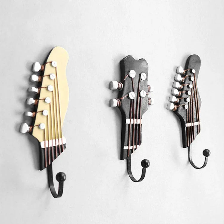 3 Cái Móc Treo Trang Trí Nhà Hình Đàn Guitar, Móc Treo Hình Đàn Guitar