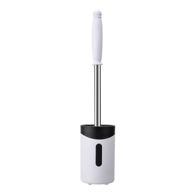 Cọ vệ sinh toilet cán mềm bằng thép không gỉ gắn tường, màu xám, trắng, hồng