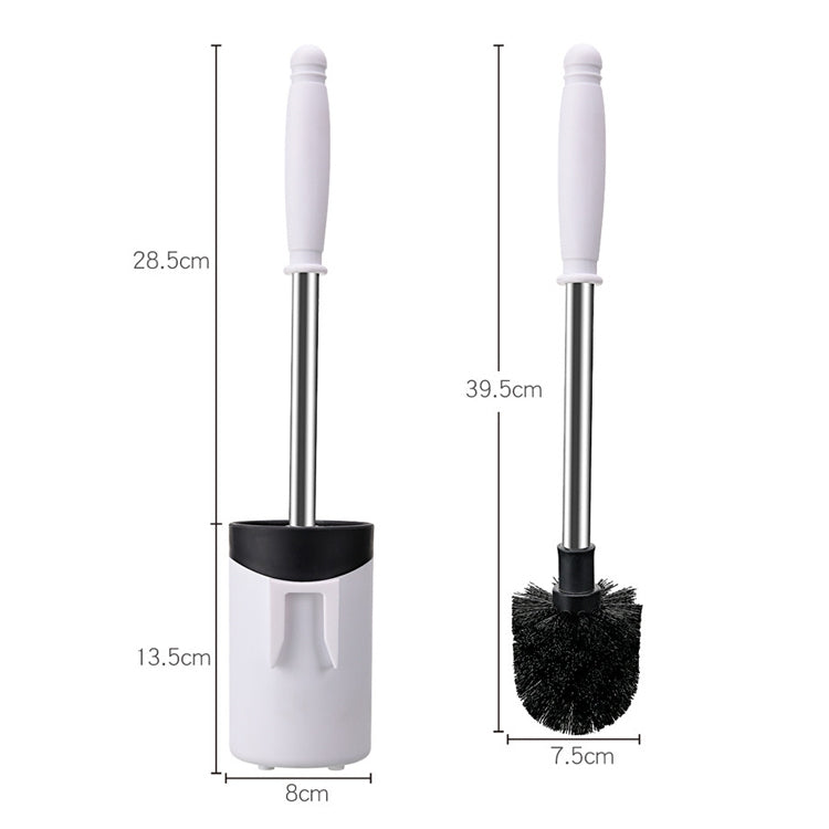 Cọ vệ sinh toilet cán mềm bằng thép không gỉ gắn tường, màu xám, trắng, hồng