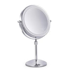 Gương trang điểm LED để bàn hai mặt hình tròn có thể nâng lên, gương phóng đại, gương phẳng + phóng đại 3 lần (mẫu pin 8 inch), gương phẳng + phóng đại 5 lần (mẫu pin 8 inch), gương phẳng + phóng đại 7 lần (mẫu pin 8 inch)