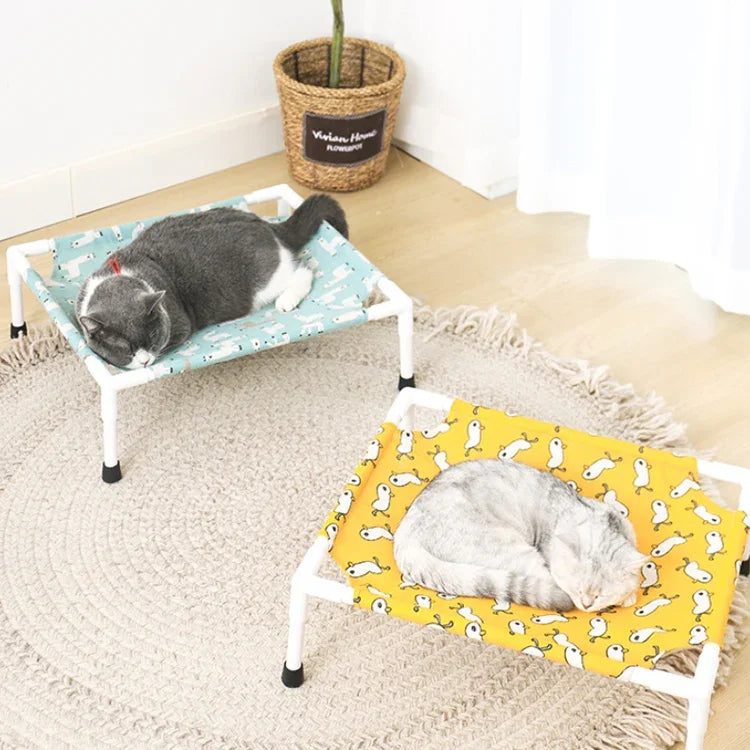 Giường thú cưng đa năng bốn mùa 47x52cm có thể tháo rời và giặt được, vịt vàng nhỏ, tam giác màu nhỏ, đáy gỗ xám nhỏ, đầu mèo trắng nhỏ, lạc đà alpaca gỗ nhỏ, đầu mèo xanh nhỏ, vuông hồng nhỏ