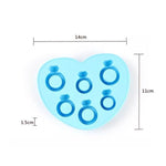 Khuôn làm đá silicone DIY sáng tạo hình nhẫn