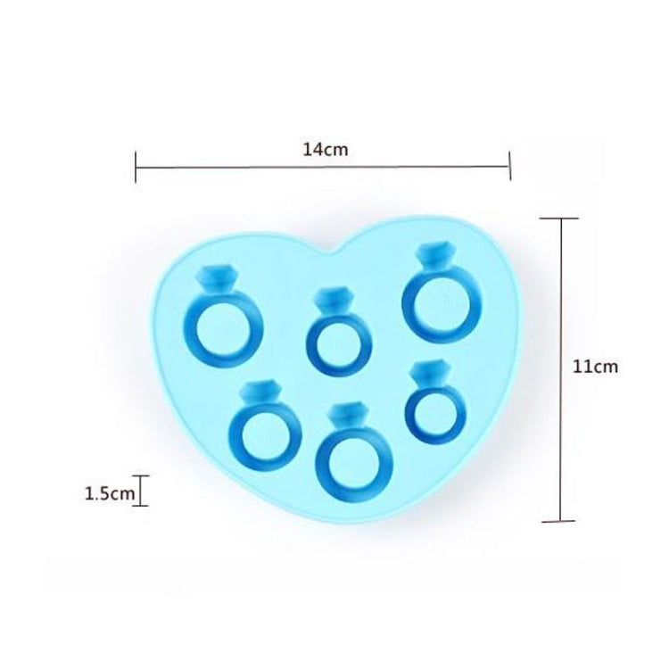 Khuôn làm đá silicone DIY sáng tạo hình nhẫn