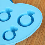Khuôn làm đá silicone DIY sáng tạo hình nhẫn