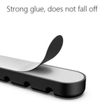 5 cái thiết bị tổ chức và cố định dây cáp dữ liệu để bàn silicone hình gấu 4 lỗ, 4 lỗ
