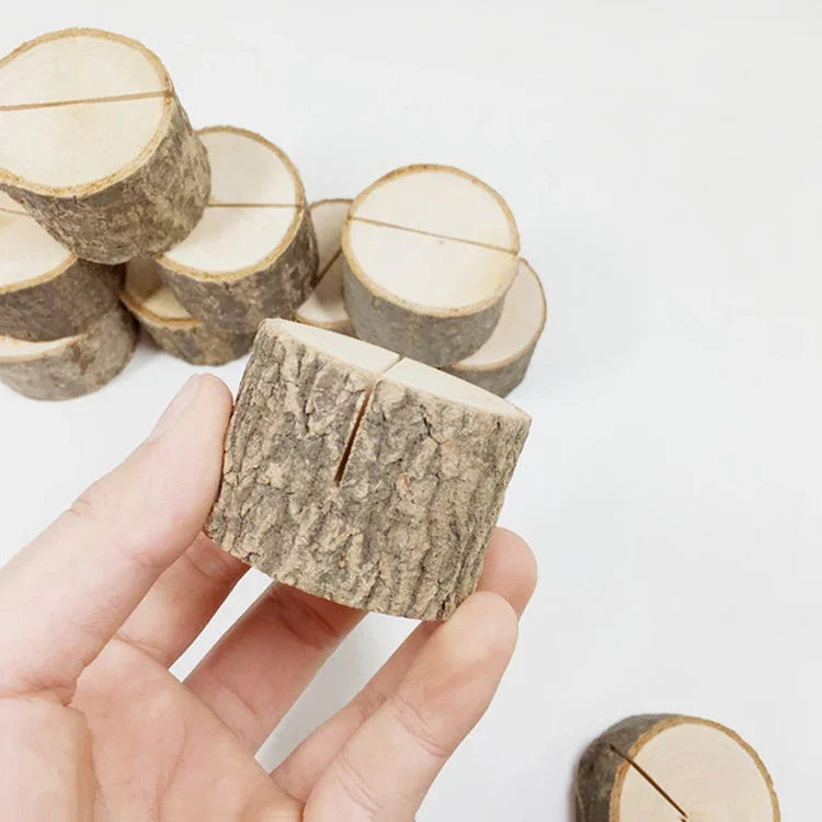 10 Cái Kẹp Ảnh Đế Gỗ Hình Khúc Gỗ, Đồ Trang Trí DIY Sáng Tạo Cho Nhà, Đạo Cụ Chụp Ảnh