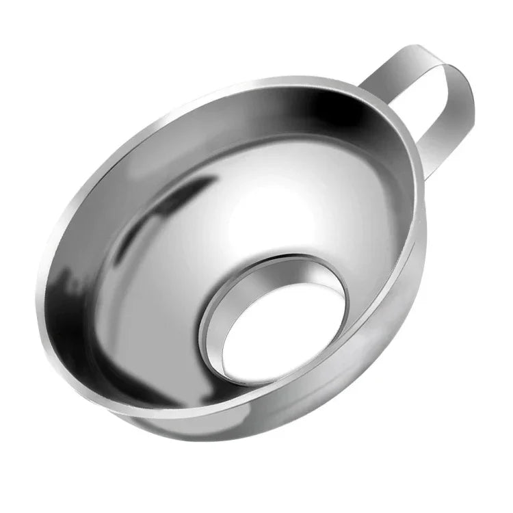 Phễu thực phẩm nhỏ đường kính lớn bằng thép không gỉ 304 cho nhà bếp gia đình, phễu thép