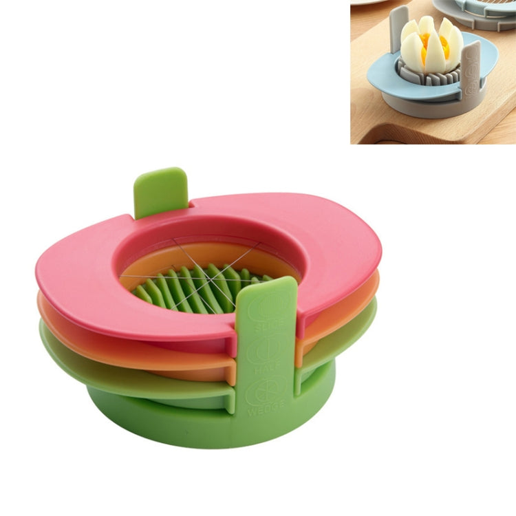Dụng cụ cắt trứng đa năng 3 trong 1, màu cam, nhiều màu