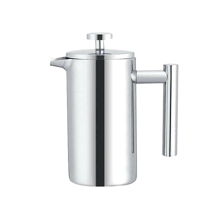 Ấm pha cà phê áp suất Pháp bằng thép không gỉ 304 thủ công, 350ml, 800ml, 1000ml